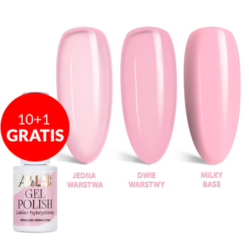 10+1 Free LED/UV Gel Polish Nudes N6 Rose Smoke AlleLac HEMA/Di-HEMA Free 6g