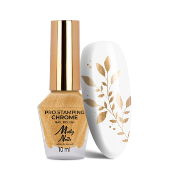 Molly Nails PRO Stamping Chrome gold stamping polish, 10 ml