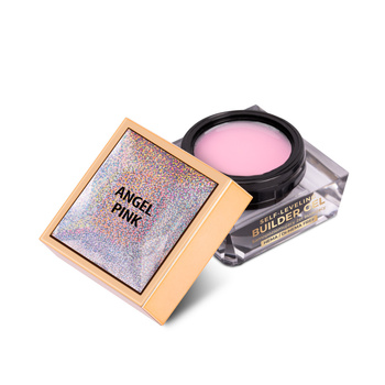 Molly Nails Angel Pink HEMA/Di-HEMA-Free Medium-Thickness Self-Leveling Builder Gel, 15 g