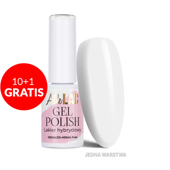 10+1 free LED/UV Gel Polish Whites W1 Snow White AlleLac HEMA/Di-HEMA Free 6g