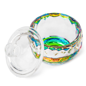 Glass jar with lid for liquid, henna cleaner No. 1