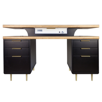 Black Caviar Manicure Table with Vento Pro+ Exhaust System by Aleksandra Sowa Falarz