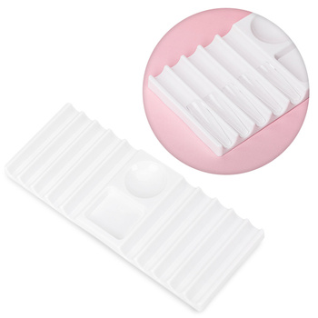 White Organizer for Nail Extension Templates and Molds
