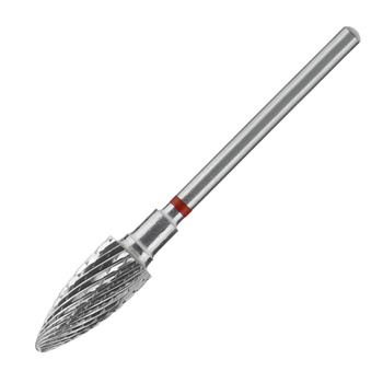 Carbide burr, red cone, Staleks Pro Expert 6/14 mm