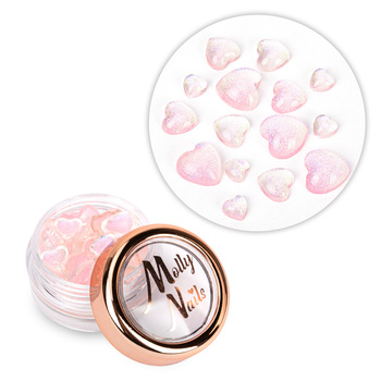 Molly Nails 3D Heart Nail Decoration No. 2, 40 pcs