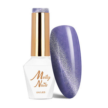 Molly Nails Hybrid-Nagellack Neon Flashy Cat Eye, HEMA-frei, 8 g, Nr. 175