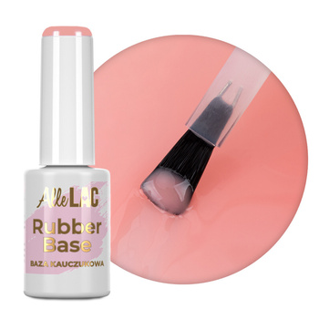 Base de caucho Rubber Base AlleLac Juicy Peach sin HEMA ni Di-HEMA, 7 g, n.º 6