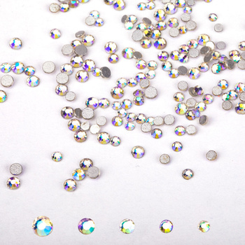 Cristales para uñas de vidrio C-5 mezcla de tamaños aprox. 1440 unidades por paquete