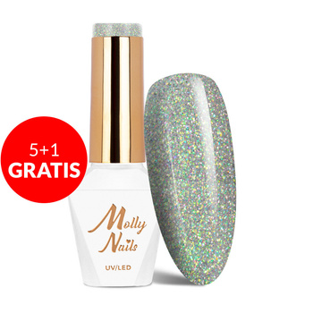 5+1 gratis Molly Nails Hybridlack Shocking Shine Rocker HEMA/Di-HEMA-frei 8 g Nr. 684