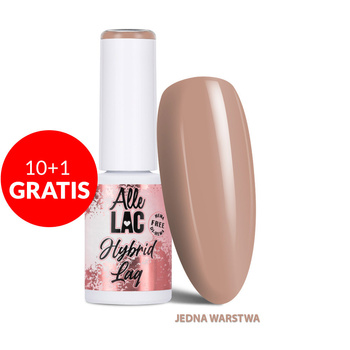 10 + 1 gratis. Esmalte híbrido LED/UV Gel Polish Nudes Toffee AlleLac sin HEMA/Di-HEMA, 6 g