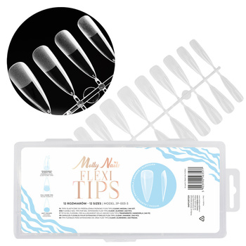 Tips para alargar rápidamente las uñas Flexi Tips Molly Nails, forma almendrada, 240 unidades