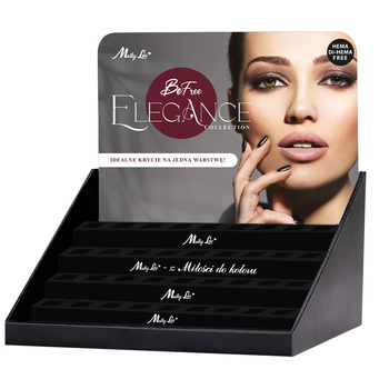 Display stand for 45 MollyLac BeFree Elegance 10g hybrid nail polishes - empty