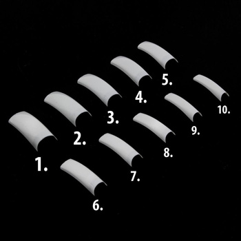 Tips bianchi con tasca corta, ricambio taglia n. 6. 60 pezzi.