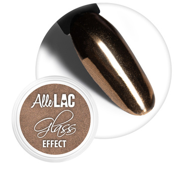 Polvo con efecto espejo para decoraciones de uñas Glass Effect AlleLac Chocolate n.º 14