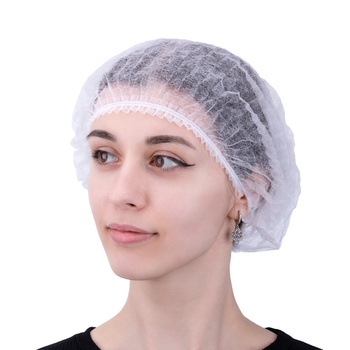 Non-woven fabric shower cap, accordion style, 100 pcs