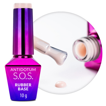 Kautschukbasis für elastische Nägel – Maniküre und Pediküre S.O.S. Antidotum Molly Nails Fluffy Marshmallow 10 g
