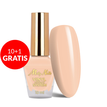 10+1 Free Classic Nail Polish STEP 2: Color Lacquer Vinyl Effect System MollyNails Nude 10 ml