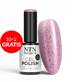 10 + 2 gratuits - Vernis hybride LED/UV Gel Polish Pinks n° 439 Édition limitée NTN Premium sans HEMA/Di-HEMA 5 g