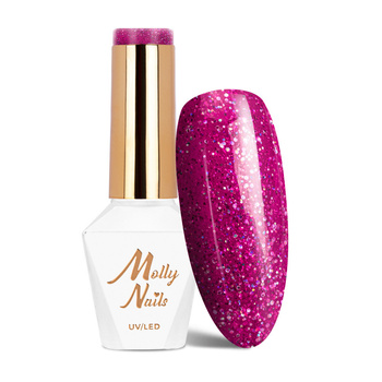 Molly Nails Spotlight Pink Fiction HEMA/Di-HEMA-freier Hybridlack 8 g Nr. 634