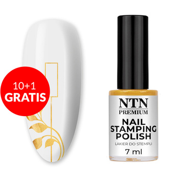 10 + 1 gratis: Esmalte para sellos y placas NTN Premium dorado, 7 ml, n.º 96