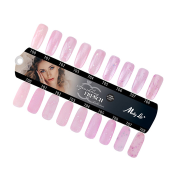 MollyLac Sparkling French gloss and matte template, 9 colors