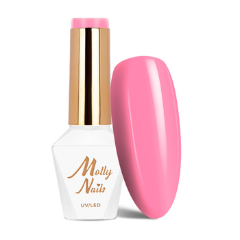 Molly Nails Flamingo Garden with Flowers Hybrid Nail Polish HEMA/Di-HEMA Free 8g No. 144
