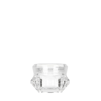 Jarrón transparente blanco con termo Diamond de 5 ml, juego completo