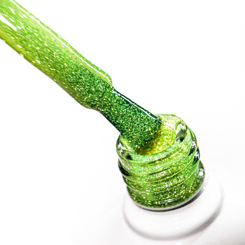 Smalto ibrido Molly Nails Flashing Lights Neon Evergreen senza HEMA/Di-HEMA 8 g n. 647