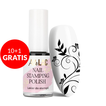 10 + 1 gratis. Esmalte para estampado AlleLac Nail Stamping Polish, negro, 7 ml