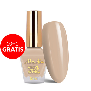 10+1 Free Classic Nail Polish STEP 2: Color Lacquer Vinyl Effect System MollyNails Latte 10 ml