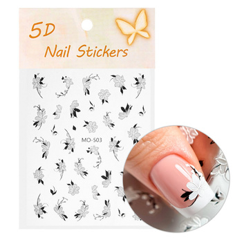 Adhesivos para uñas 5D con motivos florales MO-503