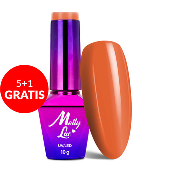 5 + 1 gratis. Esmalte híbrido MollyLac «Welcome to Ibiza Canyon», 10 g, n.º 111