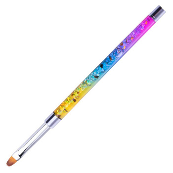 Pincel para gel Pro Gel Rainbow ovalado No Name n.º 6