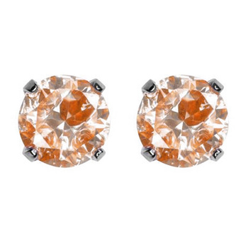Boucles d'oreilles système 75 Cubic Zircona néon dans des griffes argentées (7592 - 0163)