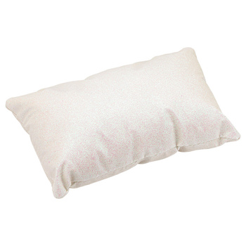 Bracciolo con cuscino per manicure bianco glitterato