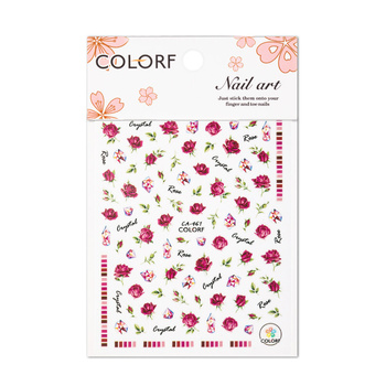 Adhesivos para uñas: flores y rosas CA-461