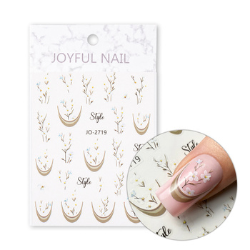 Selbstklebende Nagelsticker mit Blumenmotiv JO-2719