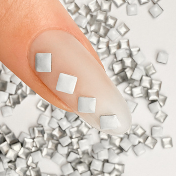 ShinePins: tachuelas lisas, adornos brillantes para uñas, cuadradas, grandes, NTN Premium n.º 1, 5 g