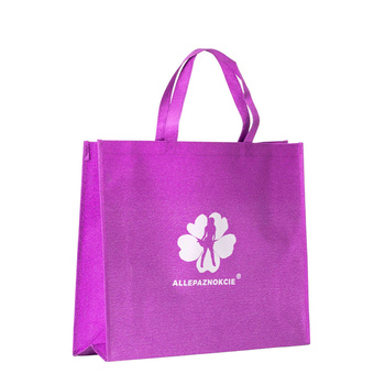 Borsa della spesa viola Allepaznokcie
