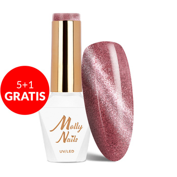 5+1 gratis Magnet-Hybridlack Cat Eye Womanity Kissing Molly Nails HEMA/Di-HEMA-frei 8 g Nr. 440