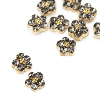 Adornos para uñas: flores 3D Molly Nails K1121, 10 unidades