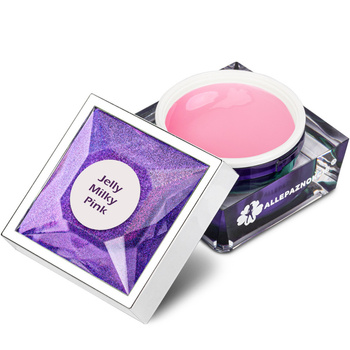 Gel de modelado denso Jelly Milky Pink Allepaznokcie sin HEMA/Di-HEMA, 50 g