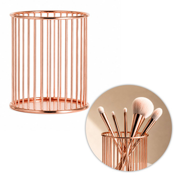 Soporte organizador para pinceles, color oro rosa, n.º 5