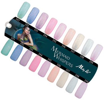 Campionario MollyLac Mermaid Whispers lucido e opaco, 9 colori