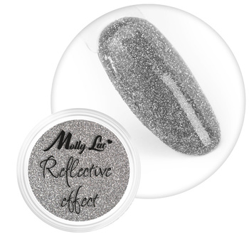 MollyLac Nagellackpulver „Reflective Effect“ 1 g Nr. 1