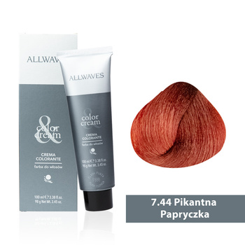 Tinta per capelli Allwaves Cream Color peperoncino piccante 7.44 100 ml