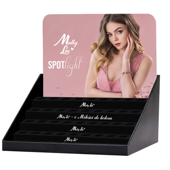 Display stand for 45 MollyLac Spotlight hybrid nail polishes, 5 ml – empty