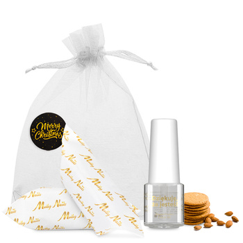 Sonderedition Nagelhaut- und Nagelöl mit dem Duft „Almond Cookies“ und Karamellbonbons in einem dekorativen Säckchen, 5 ml