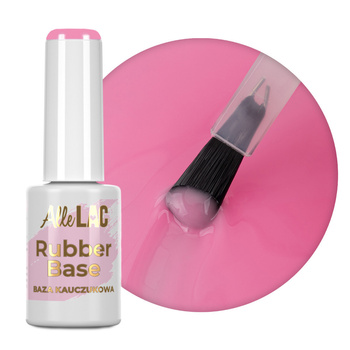 Base de caucho Rubber Base AlleLac Pink Punch sin HEMA ni Di-HEMA, 7 g, n.º 4