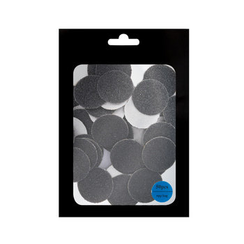 Discos abrasivos de recambio de grano 80 para PodoDisk, tamaño M, 20 mm, 50 unidades